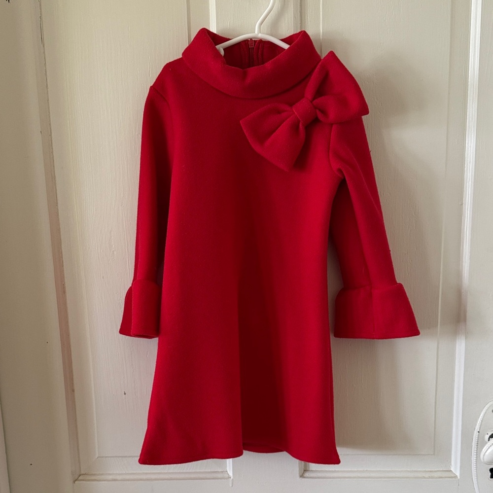 Red Bow Detail Dress